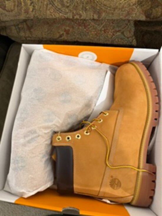 NIB Men\'s Timberland Premium 6-Inch Waterproof Boot Size 15 Color - Wheat main image 4